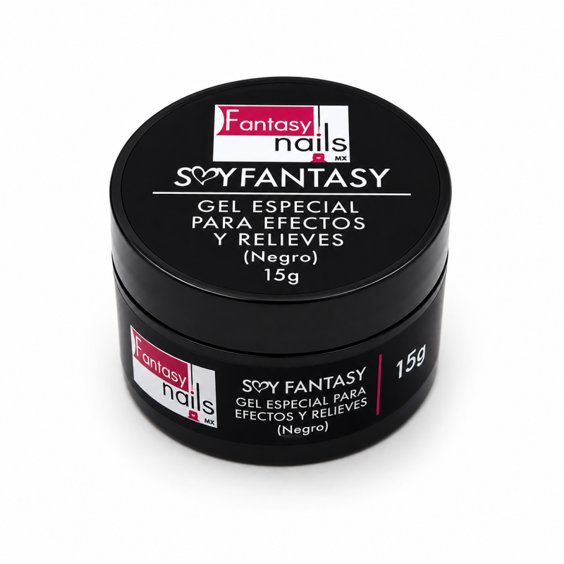 Gel Especial para Efectos y Relieves Negro 15g Fantasy Nails
