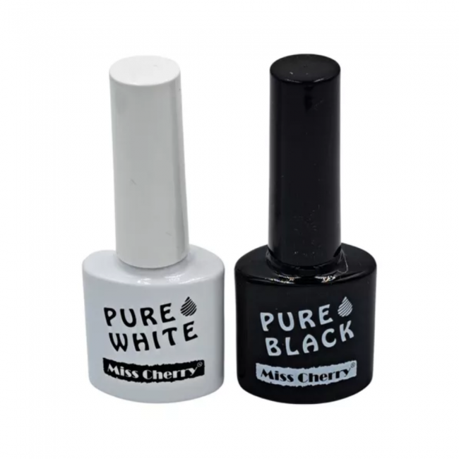 Duo de Geles Blanco y Negro Miss Cherry