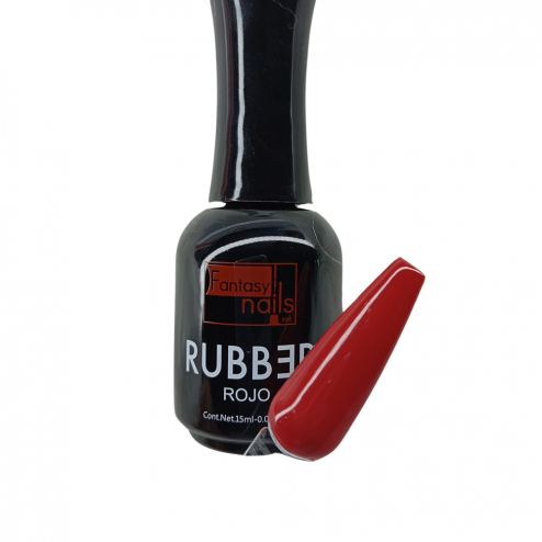 GEL RUBBER ROJO 15ML...