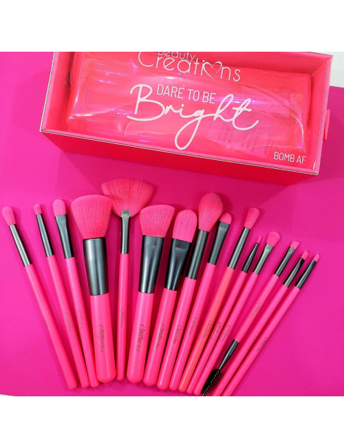 Set de Brochas Bright Pink Beauty Creations